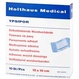 WUNDVERBAND Ypsipor αποστειρωμένο 10x10 cm, 10 τεμ