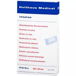 WUNDVERBAND Ypsipor αποστειρωμένο 10x20 cm, 10 τεμ