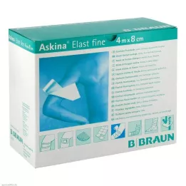 ASKINA Elast Fine Επίδεσμος 8 cmx4 m χαλαρός, 20 τεμ