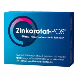 ZINKOROTAT POS γαστροανθεκτικά δισκία, 500 τεμ