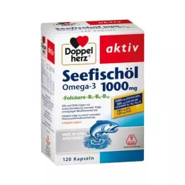 DOPPELHERZ Θαλασσινό Ιχθυέλαιο Ωμέγα-3 1.000 mg+Fols.Caps., 120 τεμ
