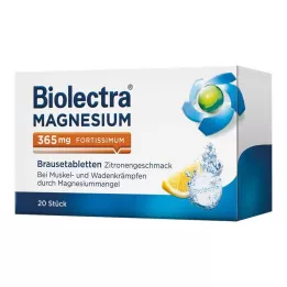BIOLECTRA Magnesium 365 mg fortissimum lemon, 20 τεμ