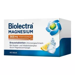 BIOLECTRA Magnesium 365 mg fortissimum lemon, 40 τεμ