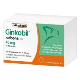 GINKOBIL-ratiopharm 40 mg επικαλυμμένα με λεπτό υμένιο δισκία, 120 τεμ