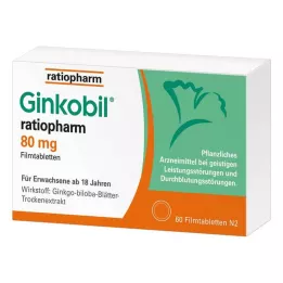 GINKOBIL-ratiopharm 80 mg επικαλυμμένα με λεπτό υμένιο δισκία, 60 τεμ