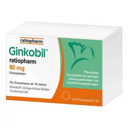 GINKOBIL-ratiopharm 80 mg επικαλυμμένα με λεπτό υμένιο δισκία, 120 τεμ