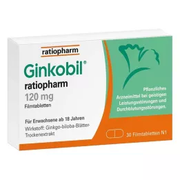 GINKOBIL-ratiopharm 120 mg επικαλυμμένα με λεπτό υμένιο δισκία, 30 τεμ