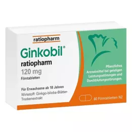 GINKOBIL-ratiopharm 120 mg επικαλυμμένα με λεπτό υμένιο δισκία, 60 τεμ