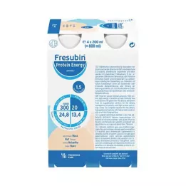 FRESUBIN PROTEIN Ενεργειακό DRINK Μπουκάλι Πόσιμο με ξηρούς καρπούς, 4Χ200 ml