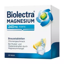 BIOLECTRA Magnesium 243 mg forte Lemon Br.-Tabl., 20 τεμ