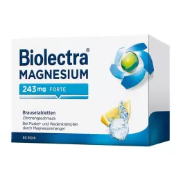 BIOLECTRA Magnesium 243 mg forte Lemon Br.-Tabl., 60 τεμ