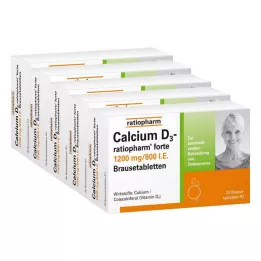 CALCIUM Αναβράζοντα δισκία D3-ratiopharm forte, 100 τεμ
