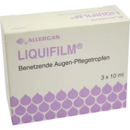 LIQUIFILM Ενυδατικές Σταγόνες Οφθαλμικής Περιποίησης, 3X10 ml