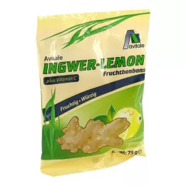 INGWER LEMON Bonbons+Βιταμίνη C, 75 γρ
