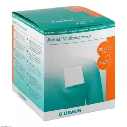 ASKINA Γάζες κομπρέσες 10x20 cm αποστειρωμένες, 25X2 τεμ