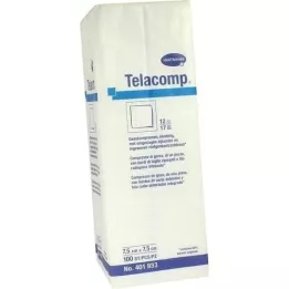 TELACOMP Κομπρέσες 7,5x7,5 cm 12πλάσιες, 100 τεμάχια