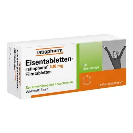 Δισκία σιδήρου ratiopharm® 100 mg επικαλυμμένα με λεπτό υμένιο δισκία, 50 τεμ
