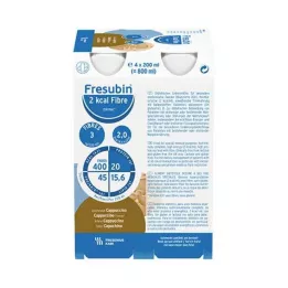FRESUBIN 2 kcal Fiber DRINK Μπουκάλι πόσιμου καπουτσίνο, 24X200 ml