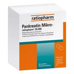 PANKREATIN Mikro-ratio.20.000 γαστροανθεκτικές σκληρές κάψουλες, 200 τεμ