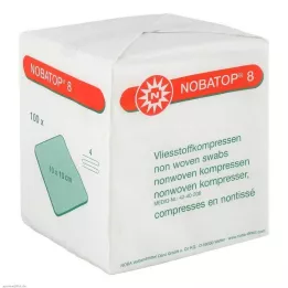NOBATOP 8 κομπρέσες 10x10 cm μη αποστειρωμένες, 100 τμχ