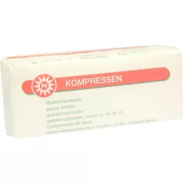 MULLKOMPRESSEN 5x5 cm μη αποστειρωμένο 8πλάσιο, 100 τεμ