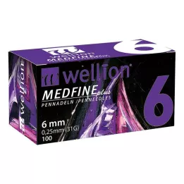 WELLION MEDFINE συν βελόνες στυλό 6 mm, 100 τεμ