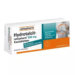 HYDROTALCIT-ratiopharm 500 mg μασώμενα δισκία, 50 τεμ