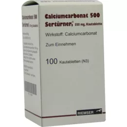 CALCIUMCARBONAT 500 μασώμενα δισκία, 100 τεμάχια