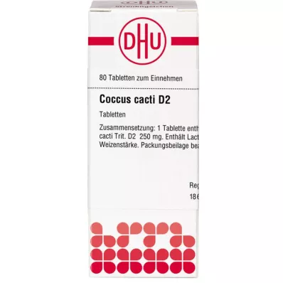 COCCUS cacti D 2 ταμπλέτες, 80 τεμ COCCUS cacti D 2 ταμπλέτες, 80 τεμ