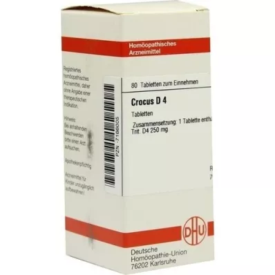 CROCUS D 4 ταμπλέτες, 80 τεμ CROCUS D 4 ταμπλέτες, 80 τεμ