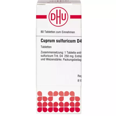 CUPRUM SULFURICUM D 4 ταμπλέτες, 80 τεμ