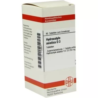 HYDROCOTYLE asiatica D 3 ταμπλέτες, 80 τεμ HYDROCOTYLE asiatica D 3 ταμπλέτες, 80 τεμ