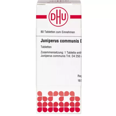 JUNIPERUS COMMUNIS D 4 ταμπλέτες, 80 τεμ