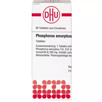 PHOSPHORUS AMORPHUS D 10 ταμπλέτες, 80 τεμ