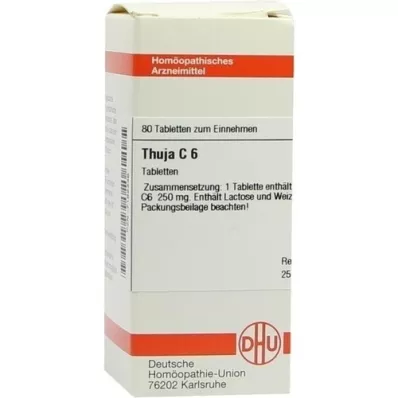 THUJA C 6 ταμπλέτες, 80 τεμ