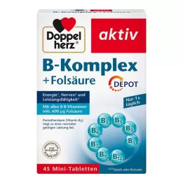 DOPPELHERZ Ταμπλέτες B-complex+folic acid, 45 τεμ