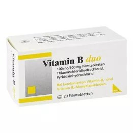 VITAMIN B DUO επικαλυμμένα με λεπτό υμένιο δισκία, 20 τεμ