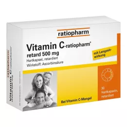 VITAMIN C-RATIOPHARM retard κάψουλες 500 mg, 30 τεμ