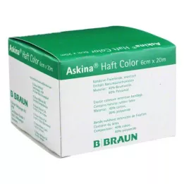 ASKINA Αυτοκόλλητος επίδεσμος χρώματος 6 cmx20 m κίτρινο, 1 τεμάχιο