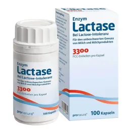 Lactase 3300 FCC 200 mg καπάκια, 100 τεμ