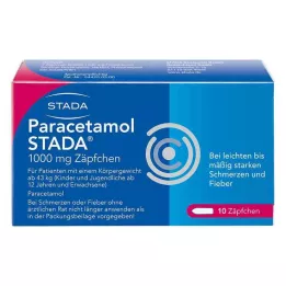 PARACETAMOL STADA 1000 mg υπόθετα, 10 τεμ