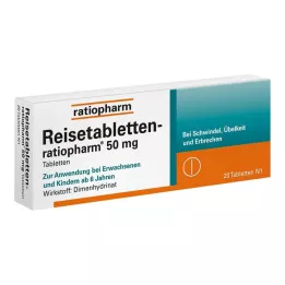 REISETABLETTEN-ratiopharm, 20 τεμ
