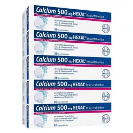 CALCIUM 500 HEXAL αναβράζοντα δισκία, 100 τεμ