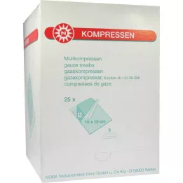 MULLKOMPRESSEN 10x10 cm αποστειρωμένο 8-way, 25X5 τεμ
