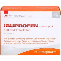 IBUPROFEN Hemopharm 400 mg επικαλυμμένα με λεπτό υμένιο δισκία, 30 τεμ