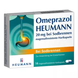 OMEPRAZOL Heumann 20 mg b.Sodbr.Σκληρές κάψουλες ανθεκτικές στο γαστρικό οξύ, 14 τεμ