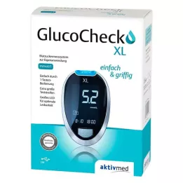 GLUCOCHECK XL Σετ μετρητή γλυκόζης αίματος mmol/l, 1 τεμ