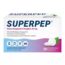 SUPERPEP Τσίχλα ταξιδιού Dragees 20 mg, 20 τεμ