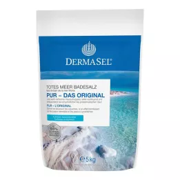 DERMASEL Καθαρό αλάτι μπάνιου Νεκράς Θάλασσας, 5 κιλά