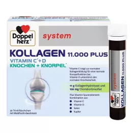 DOPPELHERZ Αμπούλες συστήματος Collagen 11.000 Plus, 30X25 ml